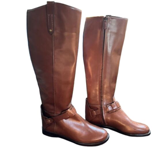 NEW Tory Burch Women's Colton Leather Riding Boots Size 5M - Picture 2 of 10